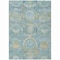 Homeroots 9' X 12' Blue And Gold Medallion Washable Indoor Outdoor Area Rug 616566 - alternate 9