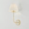 Hudson Valley Lighting Wedgewood 1 Light Wall Sconce in Aged Brass/Off-White by Mark D. Sikes MDS2200-AGB/OW - alternate 5