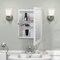 Zenith Wht 16'' Wx22'' Hx5 D Single Mirror Surface/Recess Mount Framed Medicine Cabinet W231 - alternate 3