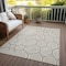 Homeroots 5' X 8' Beige And Brown Abstract Washable Indoor Outdoor Area Rug 600511 - alternate 8
