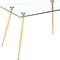 Homeroots 47" Clear And Gold Glass And Steel Dining Table 483380 - alternate 4