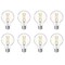Bulbrite 60-Watt Equivalent Dimmable Clear Filament G25 Medium (E26) LED Bulb, 4000K, 8PK 861631 - alternate 1