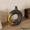 Uniquewise 11-inch Resin Ring Open Circle Design Vase Decorative Centerpiece with Artistic Style, Small QI004842.S - alternate 8