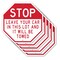 Signmission Stop Leave Your Car in This Lot and, 10 inch X 10 inch, Aluminum Metal Signs, 5PK OC-A-5Pack-10-259 - alternate 1