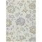 Homeroots 9' X 12' Ivory Gray And Gold Floral Washable Indoor Outdoor Area Rug 589480 - alternate 9