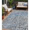 Homeroots 5' X 8' Blue And Gray Abstract Washable Indoor Outdoor Area Rug 631946 - alternate 1