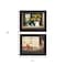 Homeroots Set Of Two Tea Apples and Strawberries Black Framed Print Kitchen Wall Art, 2PK 405772 - alternate 6