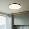 Jonathan Y Astrid 21.25" 1-Light Modern Minimalist Iron Circle Integrated LED Flush Mount, Black JYL7908A - alternate 10