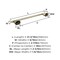 Amerock St. Vincent Golden Champagne Contemporary 18 in 457 mm Towel Bar BH36043BBZ - alternate 3