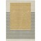 Homeroots 5' X 8' Gold Black And Beige Striped Washable Indoor Outdoor Area Rug 597218 - alternate 7