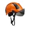 Malta Dynamics Safety Helmet w/Tinted Visor, Acrylonitrile Butadiene Styrene (ABS), Ratchet, Orange HTO2002 - alternate 1