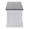 Homeroots 71in Classic White and Black Entertainment Unit with Two Drawers 397710 - alternate 9