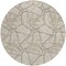 Homeroots 8' Beige Ivory And Gray Round Geometric Washable Indoor Outdoor Area Rug 612823 - alternate 9