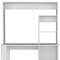 Homeroots 39" White Wood Computer Desk With Hutch 526174 - alternate 16