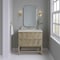 James Martin Vanities Emmeline 36" Single Vanity, Pebble Oak, w/ 3 CM Siberian Silestone Top D100-V36-PBO-3SFR - alternate 4