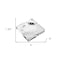 Homeroots 5in Clear Crystal Square Cigar Ash Tray 375764 - alternate 4