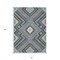 Homeroots 5' X 8' Pewter Charcoal And Sky Blue Tribal Washable Indoor Outdoor Area Rug 598149 - alternate 8