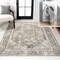 Jonathan Y Keesha Bold Distressed Medallion Low-Pile Machine-Washable Green/Cream 5 ft. x 8 ft. Area Rug WSH316C-5 - alternate 1