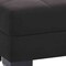 Homeroots 50" Black and Brown Microfiber Tufted Storage Ottoman 608871 - alternate 6