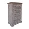 Homeroots 37" Gray Solid Wood Five Drawer Chest 524579 - alternate 1