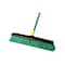 Quickie Bulldozer Multi-Surface Push Broom, 24 in Sweep Face, Polypropylene Bristles, Steel Handle, Green 638 - alternate 3