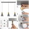 Jonathan Y Apollo 33.5" 3-Light Mid-Century Modern Iron Adjustable Linear LED Pendant, Black/Brass Gold JYL6134A - alternate 15