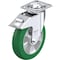 Blickle Swivel Plate Caster, PU, 8", Brake LEH-ALST 200K-14-FI-CO - alternate 1