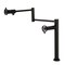 Kingston Brass Deck Mount Pot Filler Faucet with Knurled Handle, Matte Black KS4700RKZ - alternate 1