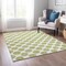 Homeroots 8' X 10' Sage And Ivory Polka Dot Washable Indoor Outdoor Area Rug 614866 - alternate 8