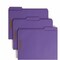 Smead Top Tab Colored 2-Fastener Folders, 1/3-Cut Tabs, Letter, Purple, 50PK 13040 - alternate 2