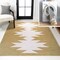 Jonathan Y Chayton Minimalist Geometric Non-Slip Machine-Washable Moss/Cream 3 ft. x 5 ft. Area Rug WSH110B-3 - alternate 1