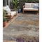 Homeroots 5' X 8' Brown Gray And Purple Abstract Washable Indoor Outdoor Area Rug 630832 - alternate 1