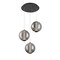 Euf Atomo, Chandelier, 3-Light, 21", Matte Black, Smoked Glass 45736-036 - alternate 5