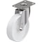 Blickle Swivel Plate Caster, Wht Nylon, 5", 265 lb. LKPXA-PO 126G-12 - alternate 1