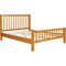 Homeroots Natural Slat Back Solid Wood Queen Bed Frame 523638 - alternate 7