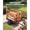Vevor Dump Trailer 1600 lbs 22 Cu. Ft Tow Behind Steel Garden Yard Trailer Cart TC4278 - alternate 7