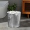 Gardenised 12 gal Round Outdoor Can, Silver, Galvanized Steel, 16 in QI004752 - alternate 10
