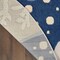 Homeroots 8' Navy Blue And Gray Round Starfish Indoor Outdoor Area Rug 546822 - alternate 9