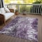 Homeroots 8' X 10' Eggplant Purple And Lavender Abstract Washable Indoor Outdoor Area Rug 582917 - alternate 8