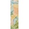 Homeroots 8' Runner Blue Abstract Washable Non Skid Indoor Outdoor Runner Rug 559479 - alternate 7