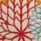 Homeroots 6' X 9' Ivory Yellow Orange Green And Blue Floral Indoor Outdoor Area Rug 546681 - alternate 9