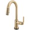 Brizo Litze Smarttouch Pull-Down Prep Faucet with Arc Spout, Industrial Handle Luxe Gold 64944LF-GL - alternate 1