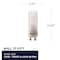 Bulbrite 35- Watt Equivalent DJD Dimmable Twist & Lock Bi-Pin LED Light Bulb Soft White Light 2900K , 5PK 860644 - alternate 3