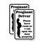 Signmission Pregnant Driver - Please Leave Room So I Can Open the D, 18'' X 24'', Heavy Gauge Aluminum, 2PK A-1824-2PACK-23275 - alternate 1