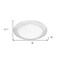 Homeroots Clear Four Piece Round Swirl Acrylic Service For Four Salad Plate Set 520895 - alternate 6