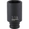 Channellock 1/2'' Drive 1-1/4'' 6-Point Deep Standard Impact Socket 340429 - alternate 1