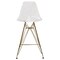 Leisuremod Cresco Modern Acrylic Barstool with Gold Chrome Base and Footrest, Clear CBG26CL - alternate 1