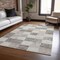 Homeroots 3' X 5' Beige And Gray Geometric Washable Indoor Outdoor Area Rug 604845 - alternate 8
