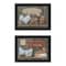 Homeroots Set Of Two Home Grown 2 Black Framed Print Wall Art, 2PK 407167 - alternate 1