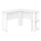 Homeroots 47" White Wood Corner Computer Desk 489877 - alternate 5